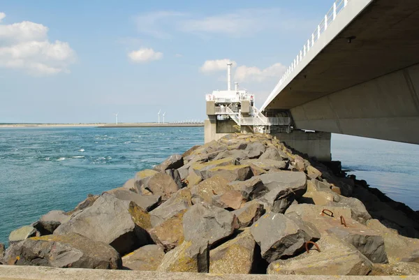 Oosterschelde Barriera Sovratensione Tempesta — Foto Stock