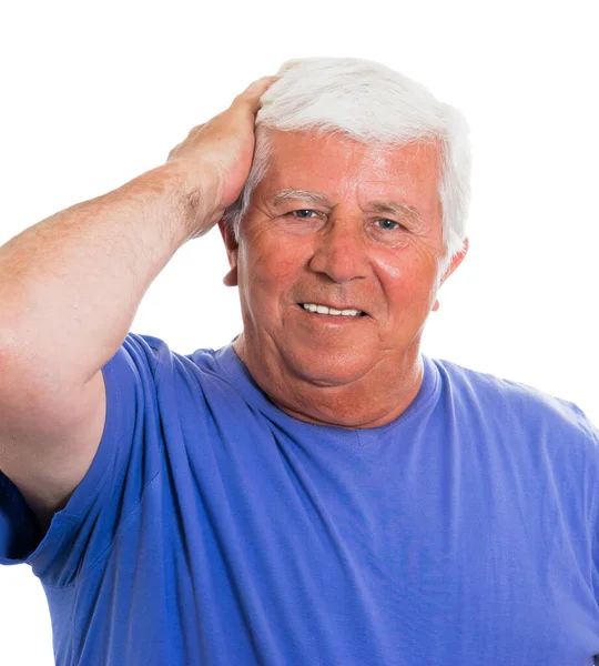 Portrait Happy Senior Man — Stock Photo, Image