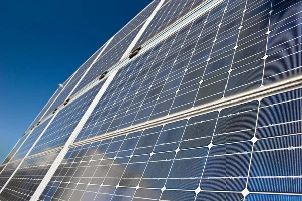 Güneş Pilleri Iklim Koruması Elektrik Gücü — Stok fotoğraf