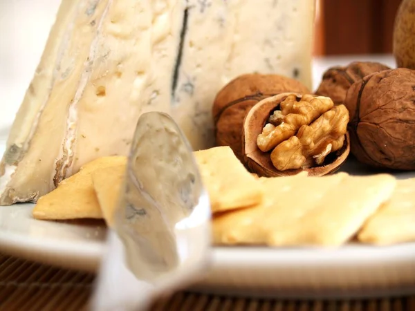 Gorgonzola Cheese Plate — Stok fotoğraf