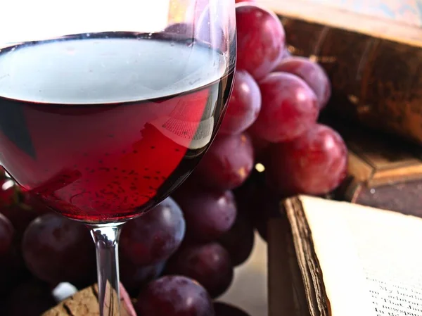 Chianti Réserve Vin Rouge Italien Aux Raisins — Photo