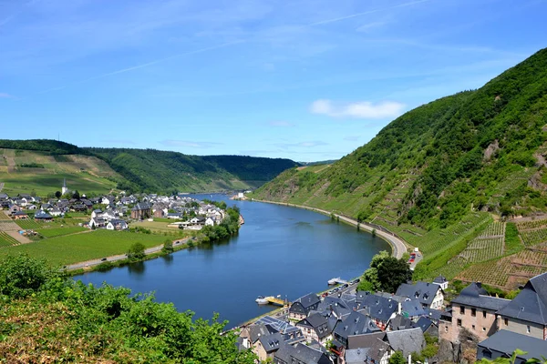 Moselle Est Une Rivière Qui Traverse France Luxembourg Allemagne — Photo