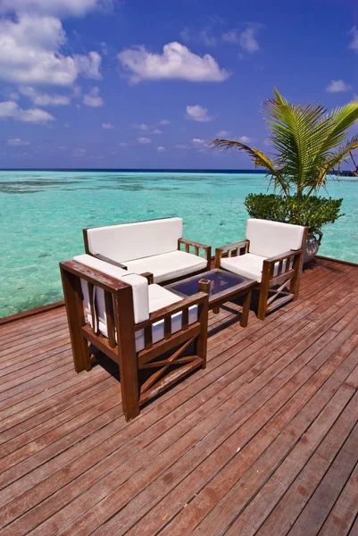 Blick Von Den Malediven — Stockfoto