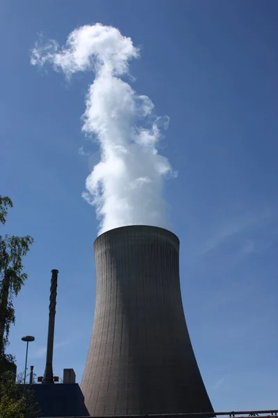 Elektrownia Węglowa Wytwarzanie Energii Elektrycznej — Zdjęcie stockowe