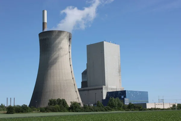 Elektrownia Wytwarzanie Energii Elektrowniach — Zdjęcie stockowe