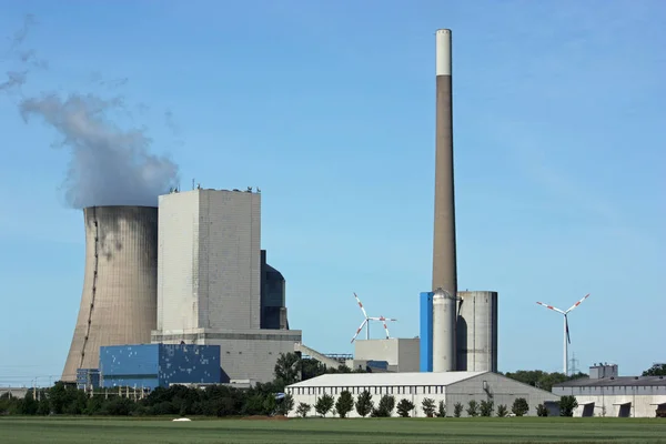 Elektrownia Wytwarzanie Energii Elektrowniach — Zdjęcie stockowe