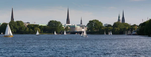 Centrum Města Hamburku — Stock fotografie