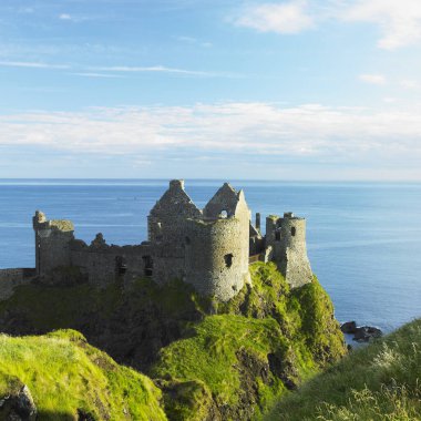 ruins of Dunluce Castle, County Antrim, Northern Ireland clipart