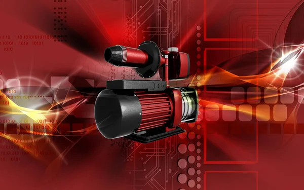 Digital Illustration Pressure Pump Colour Background — Stok fotoğraf