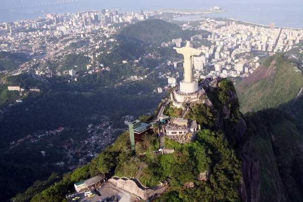 Estatua Castaño Rio Janeiro Nchrist Rio Janeiro — Foto de Stock