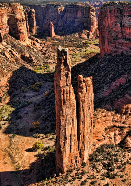 Rocher Araignée Dans Canyon Chelly Arizona — Photo