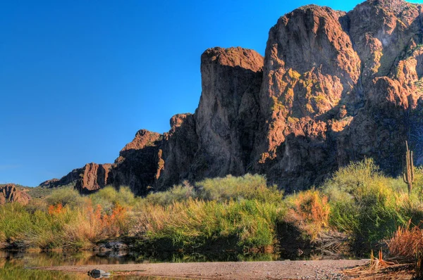 Río Primavera Arizona Montañas Del Desierto —  Fotos de Stock