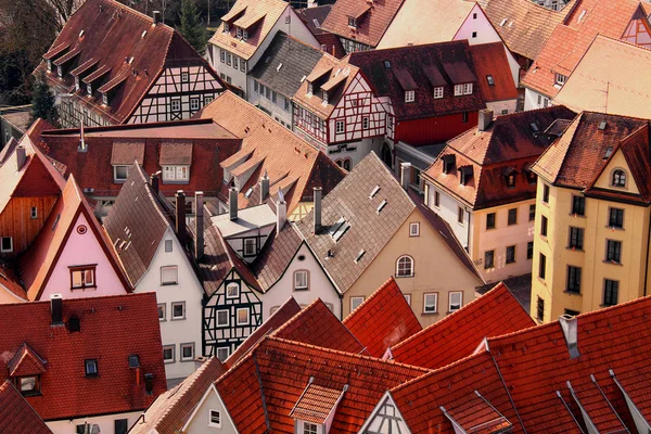 Kötü Wimpfen Çatıları — Stok fotoğraf