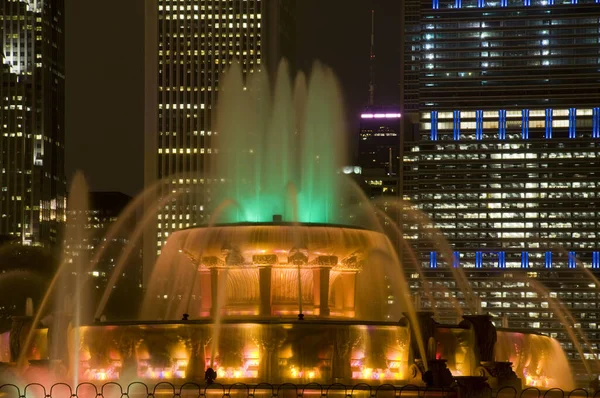 芝加哥白金汉喷泉 — 图库照片