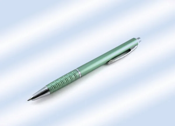 Green Ball Point Pen — Stock Photo, Image