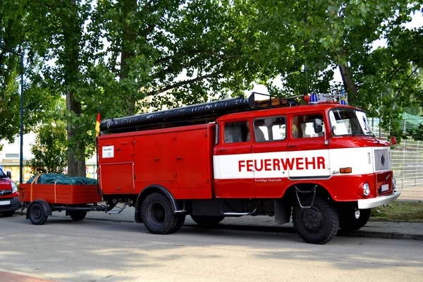Πυροσβεστικό Κρουνό Από Τις Δεκαετίες Του Και Του Στο Frankfurt — Φωτογραφία Αρχείου