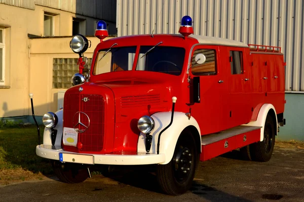 Feuerwehroltimer Från 50Iger 60S Frankfurt Oder — Stockfoto