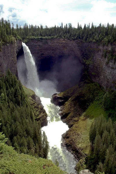 Chutes Helmcken Dans Parc Wells Gray — Photo