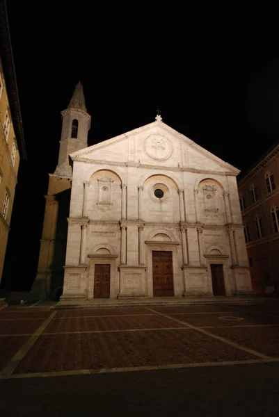 Cupola Medievale Nel Piccolo Paese Pienza Toscana — Foto Stock