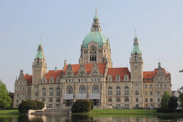 Het Nieuwe Gemeentehuis Hannover Nedersaksen — Stockfoto