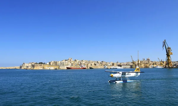Погляд Порт Марсель Популярний Туристичний Пункт Місті Малта — стокове фото