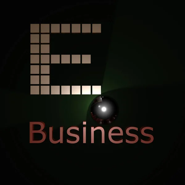 ビジネスコンセプトに関するイラスト Eビジネス — ストック写真