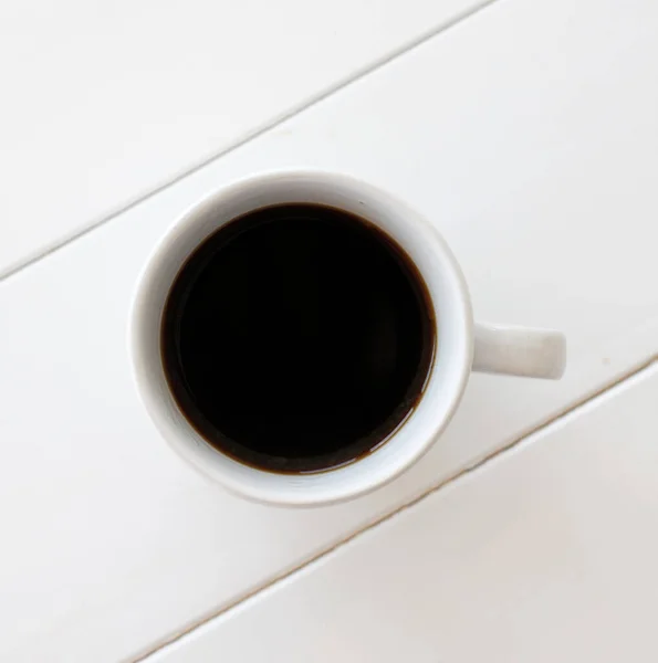 Kaffeetasse Auf Weißem Hintergrund — Stockfoto