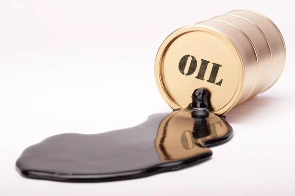 Barril Petróleo Oro —  Fotos de Stock