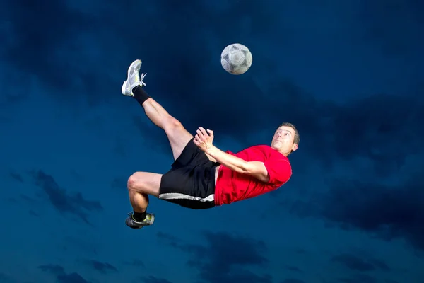 Visão Panorâmica Conceito Esporte Futebol — Fotografia de Stock