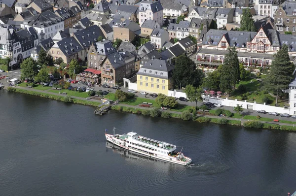 Trot Trot Trarbach Mosel Bridge Ship River Mosel Loop Winemaking — Stock Photo, Image