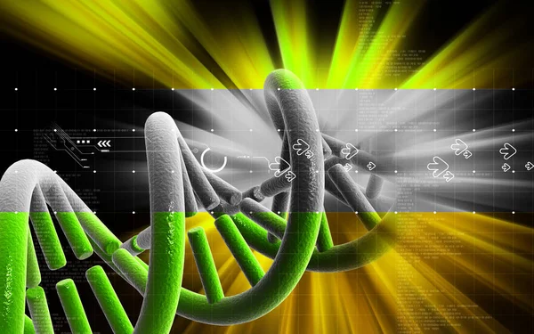 디지털 배경에서 Dna — 스톡 사진