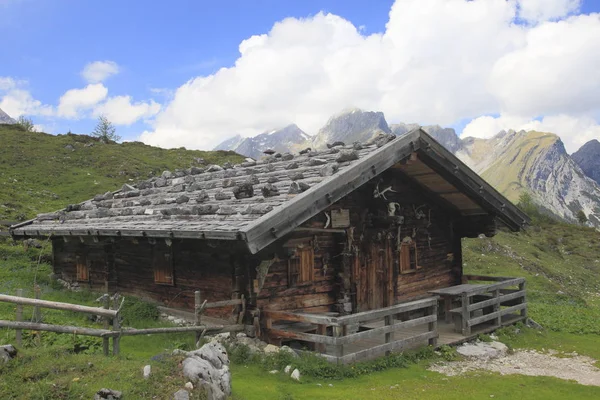 Cabaña Montaña Las Montañas Karwendel — Foto de Stock