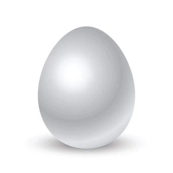 Ασημένιο Αυγό Σκληρή Ιδέα — Φωτογραφία Αρχείου