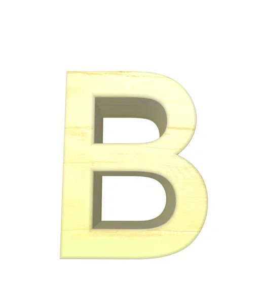 Yellow Letter Sign Isolated White — Stock Photo, Image