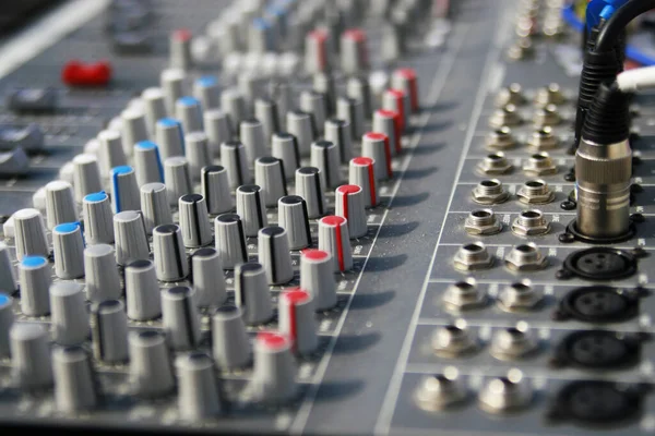 Misturador Som Para Áudio — Fotografia de Stock