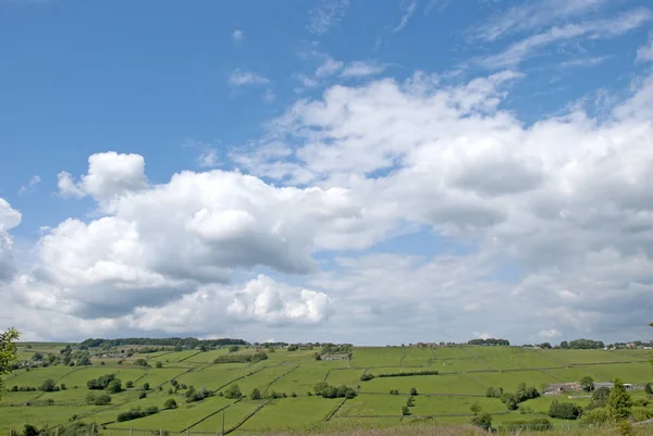 Άποψη Του Moorland Κοντά Haworth West Yorkshire Χώρα Bronte — Φωτογραφία Αρχείου