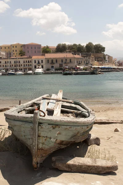 Oude Roeiboot Kreta — Stockfoto