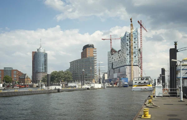 Vista Panorámica Desde Distrito Portuario Hamburgo Alemania —  Fotos de Stock