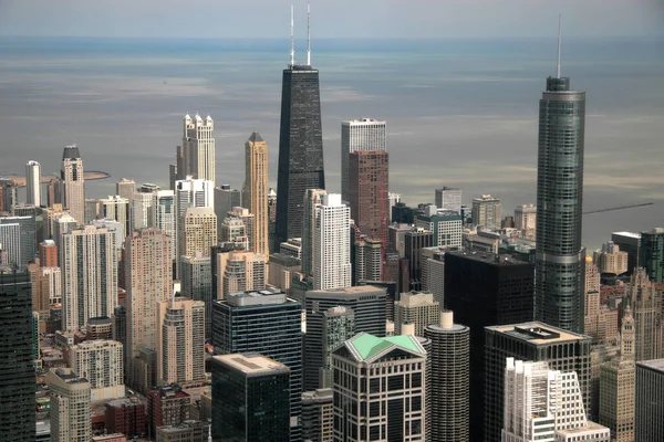 Chicago Lago Michigan Illinois Está Entre Maiores Cidades Dos Eua — Fotografia de Stock