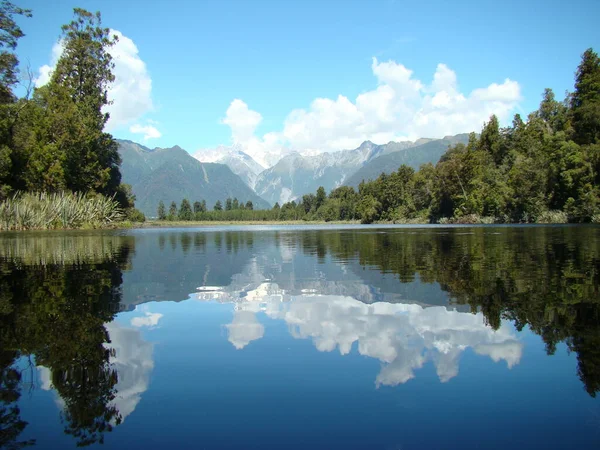 Lago Matheson Nova Zelândia — Fotografia de Stock