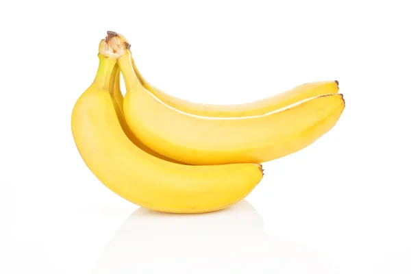 Biobananen Geïsoleerd Witte Achtergrond — Stockfoto