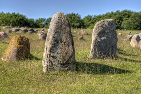Steine Auf Einer Wiese Stones Field — Stock Photo, Image