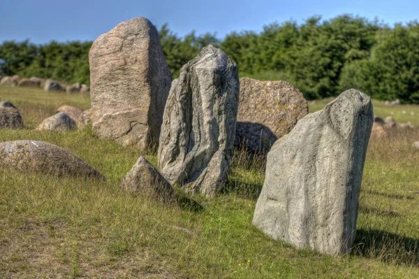 Steine Auf Einer Wiese Stones Field — Stock Photo, Image