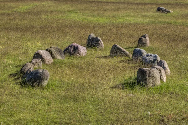 Steine Auf Einer Wiese Stones Field — Stock Photo, Image