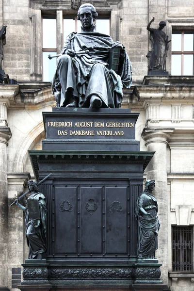 Frederick Augustus Monumento Dresden — Fotografia de Stock