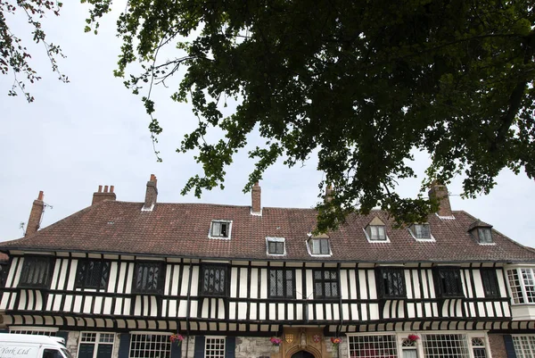 Half Timbered Fifteenth Century Building Yorkshire Inglaterra — Fotografia de Stock