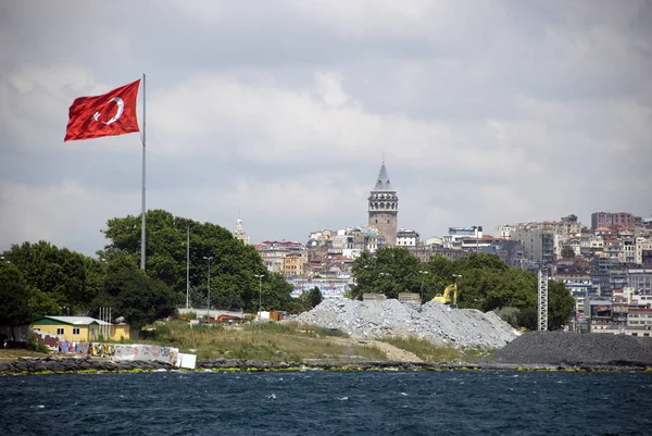 Galatatatstorn Istanbul Kalkon — Stockfoto