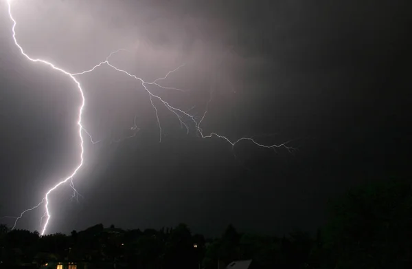 Sky Lightning Thunderstorm Climate Change — Stock Photo, Image