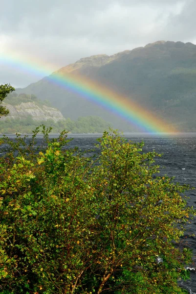 Scotland Loch Lomond Arcobaleno Dopo Altro — Foto Stock