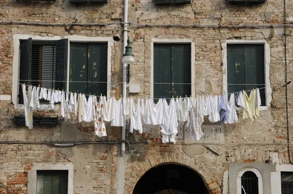 Lavandería Una Casa Venecia — Foto de Stock
